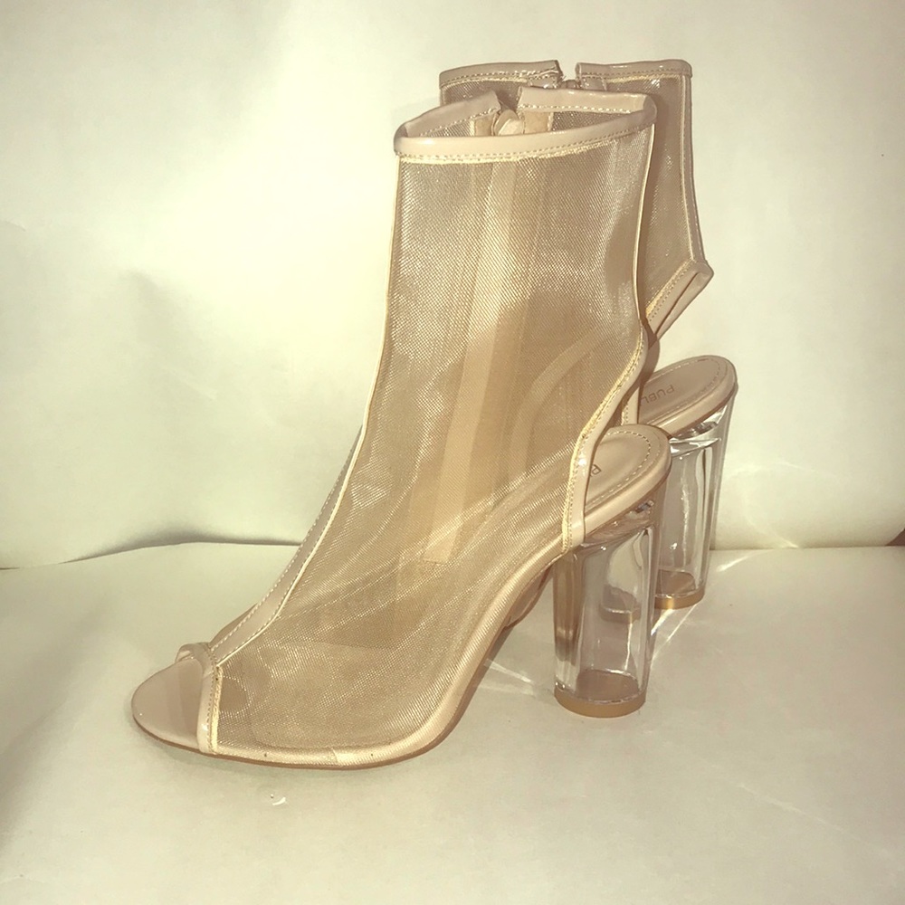 Nude Clear Heel